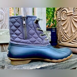 Sperry • Size 8 • Blue/Gray/Multi • Top Sider Boots